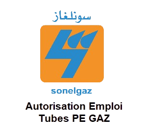 SONELGAZ Tube PE Autorisation emploi